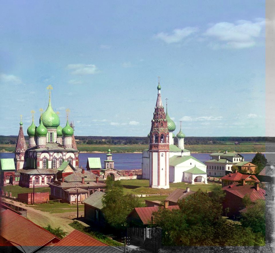 Ensemble of churches in Korovniki (Prokudin-Gorsky)