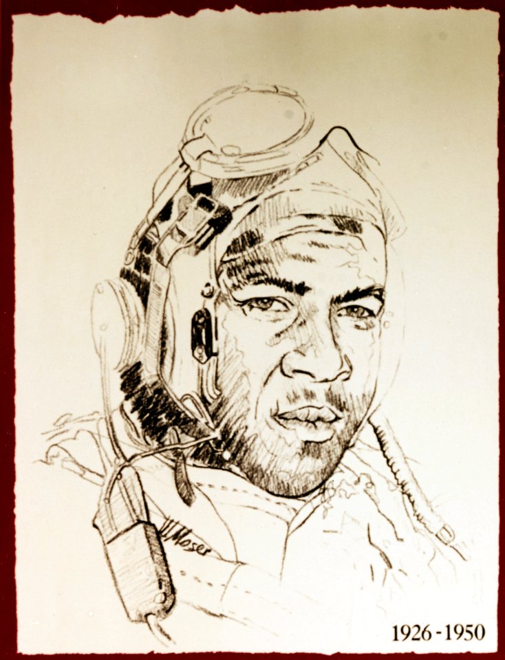 Ensign Jesse L. Brown, USN, in 1950 (NH 94599-KN)