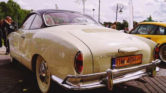 Old retro car antique auto
