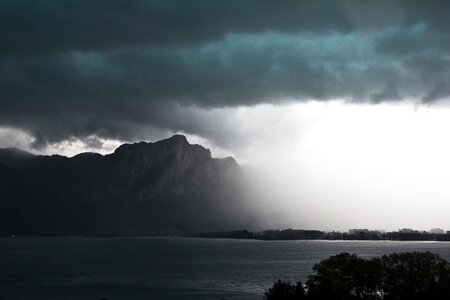 Lake cumulonimbus storm hunting photo