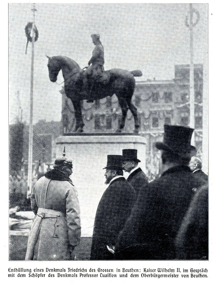 Enthüllung des Denkmals für Friedrich den Großen in Beuthen, 1910
