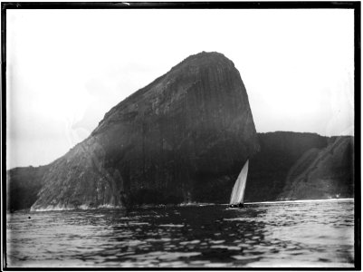 Entrada da Baía de Guanabara, com destaque para o Morro do Pão de Açúcar