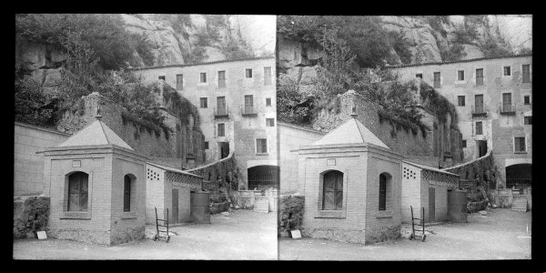Entrada de la casa museu a Montserrat