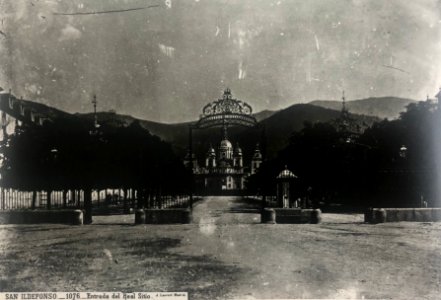 Entrada San Ildefonso 1870