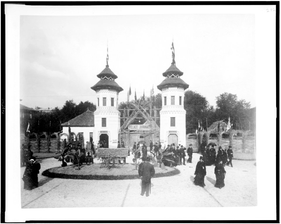 Entrance to Javanese Village, Paris Exposition, 1889 LCCN94500843