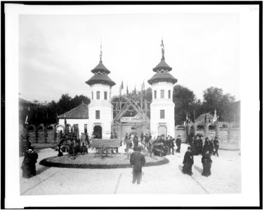 Entrance to Javanese Village, Paris Exposition, 1889 LCCN94500843