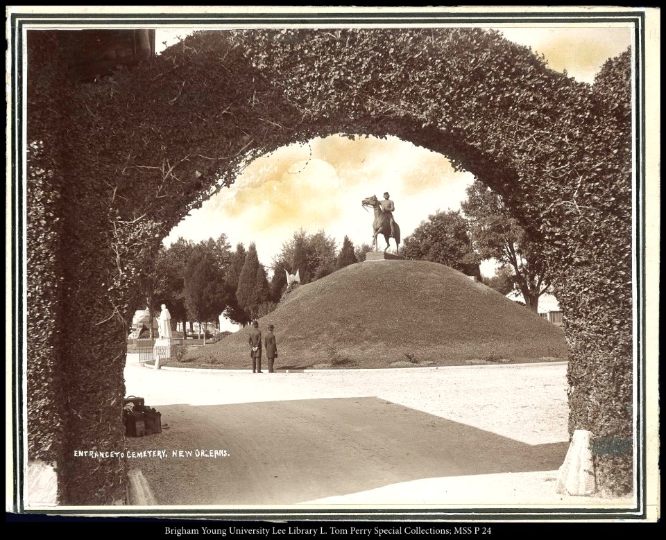Entrance to cemetary, New Orleans