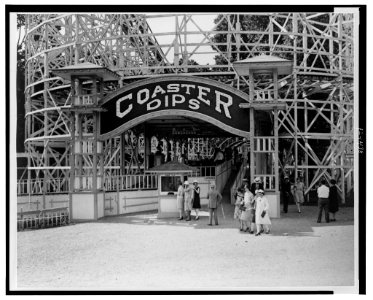 Entrance to the Coaster Dips, the roller coaster at the Glen Echo (Md.) Park near Washington, D.C. LCCN99472321