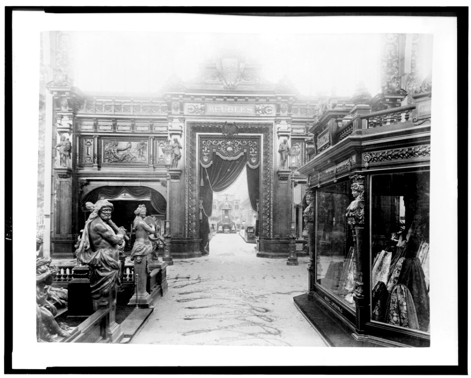 Entrance to the furniture exhibit in the Palace of Diverse Industries, Paris Exposition, 1889 LCCN92520549