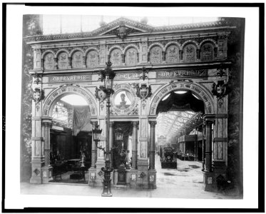 Entrance to the jewellers' exhibit, Palace of Diverse Industries, Paris Exposition, 1889 LCCN92520447