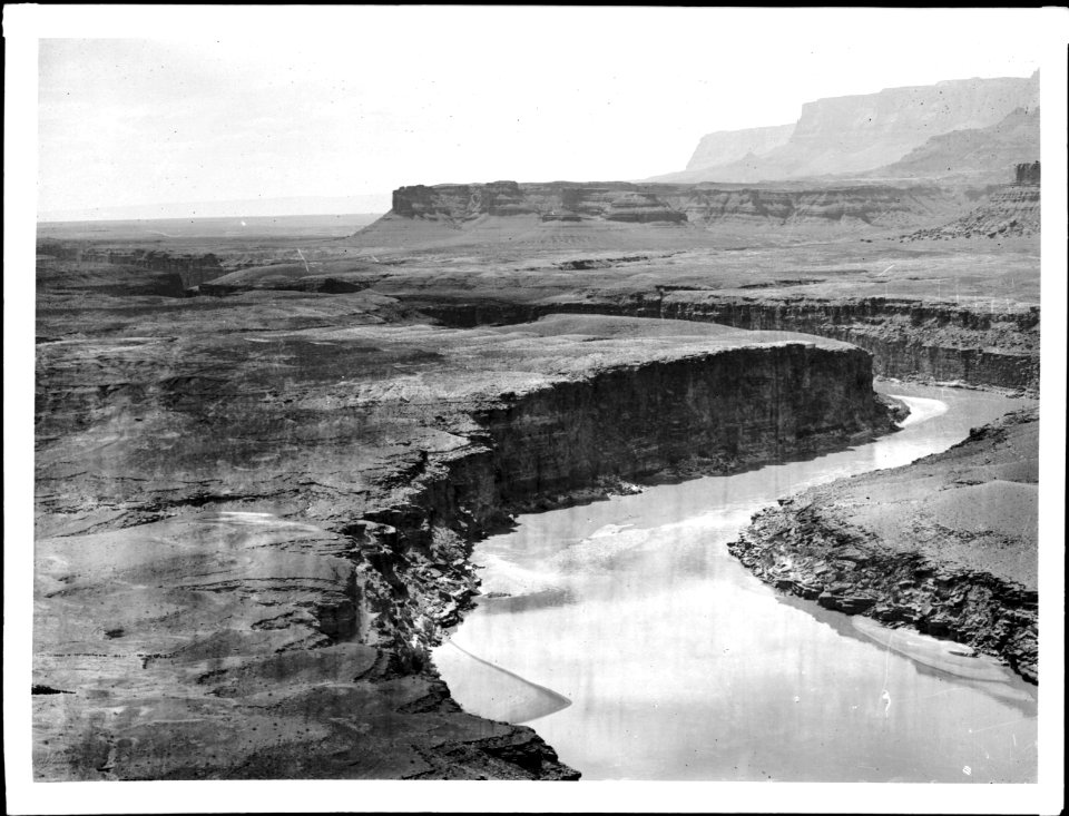 Entrance to Marble Canyon, Colorado River, just below Lees Ferry, ca.1900 (CHS-4715)
