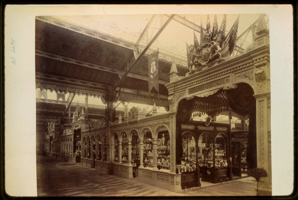 Entrance to the British exhibit, Palace of Diverse Industries, Paris Exposition, 1889 LCCN91725826