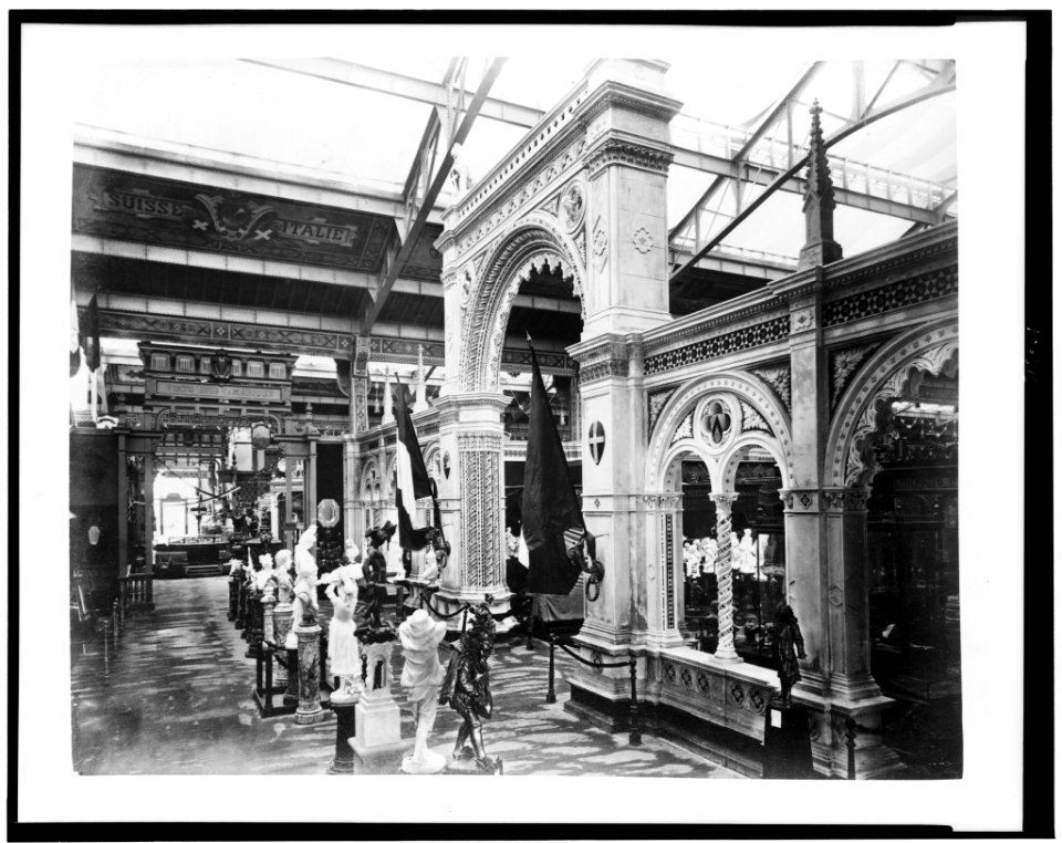 Entrance to the Italian exhibit in the Palace of Diverse Industries, Paris Exposition, 1889 LCCN92520503