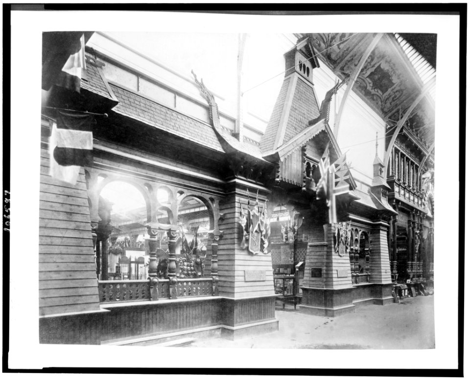 Entrance to the Norwegian exhibit, Palace of Diverse Industries, Paris Exposition, 1889 LCCN92520465