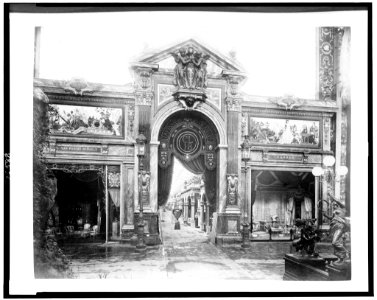 Entrance to the tapestry and decorative arts section, Palace of Diverse Industries, Paris Exposition, 1889 LCCN92520460
