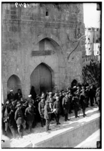 Entry of Field Marshall Allenby, Jerusalem, December 11, 1917. Haddad Bey reading the proclamation in Arabic LOC matpc.00170
