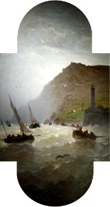 Entrée du port de Cherbourg, Fréret