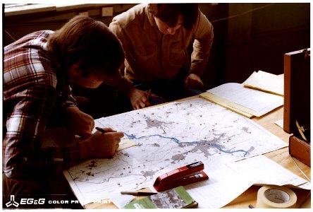 Environmental Protection Agency water sampling locations map. - NARA - 540023