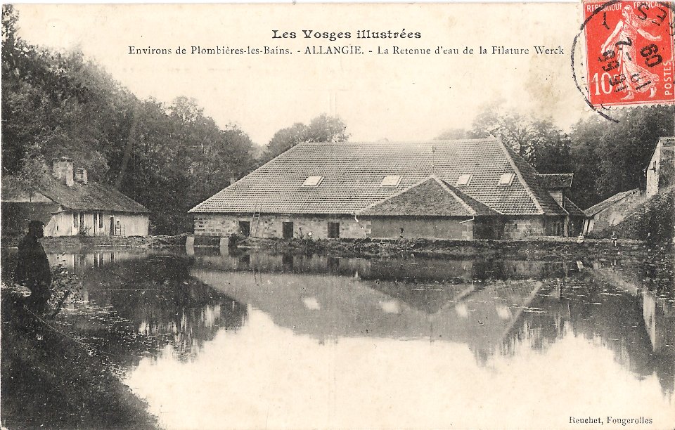 Environs de Plombières les Bains - Allangie - La retenue d'eau de la Filature Werk