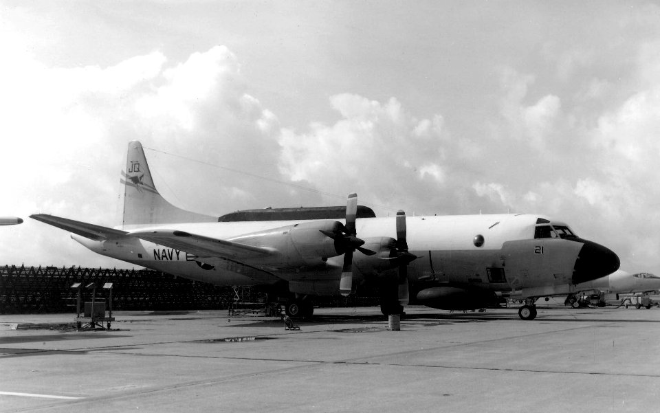EP-3E Orion of VQ-2 parked c1971