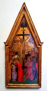 Equestrian Crucifixion, Italian, c. 1350, tempera, gold leaf on panel - Hyde Collection - Glens Falls, NY - 20180224 122011 photo