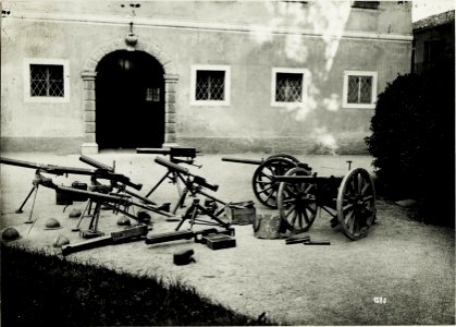 Erbeutete Waffen von den Kämpfen am 15.5.1916. (BildID 15587539)