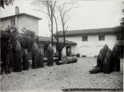 Erbeutete Munition in Cervignano 12.11.17. (BildID 15610750)