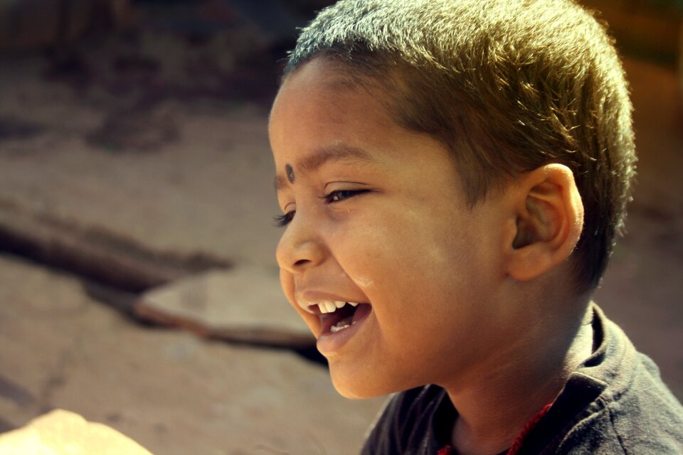 Child face happiness