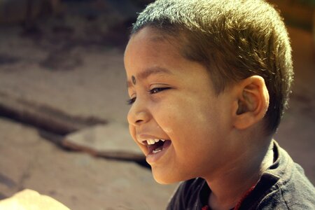 Child face happiness