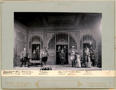 Erik XIV, Svenska teatern 1899. Föreställningsbild - SMV - H10 062