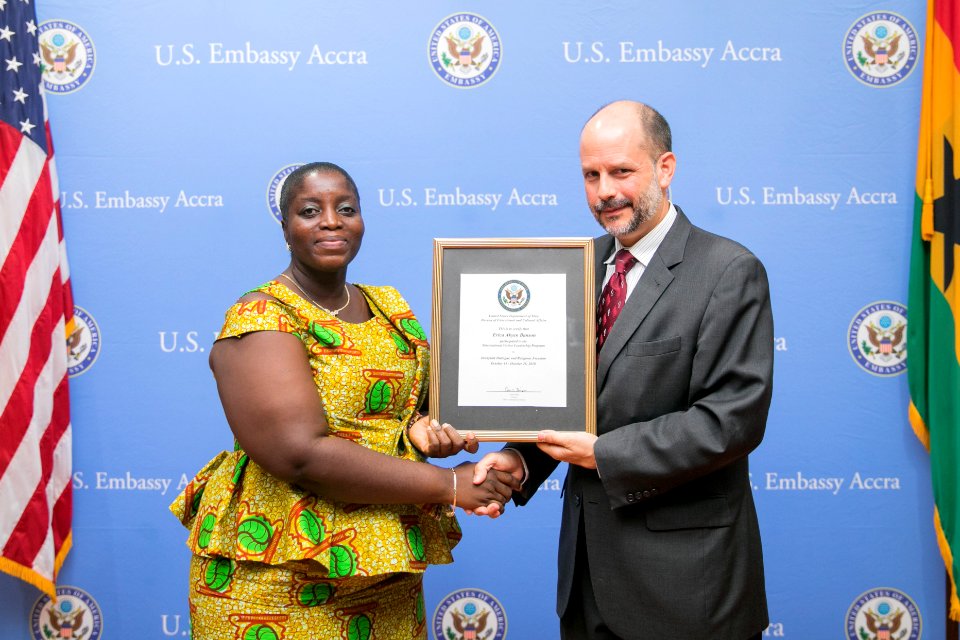 Erika Akyen Banson - IVLP 2019 Alumni Certificate Presentation