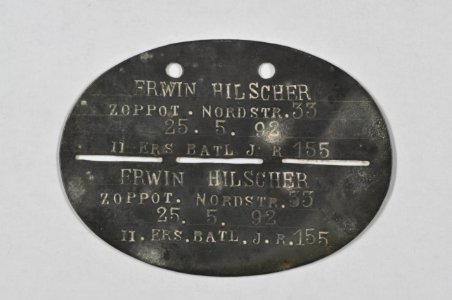 Erkennungsmarke von Erwin Hilscher, item 1