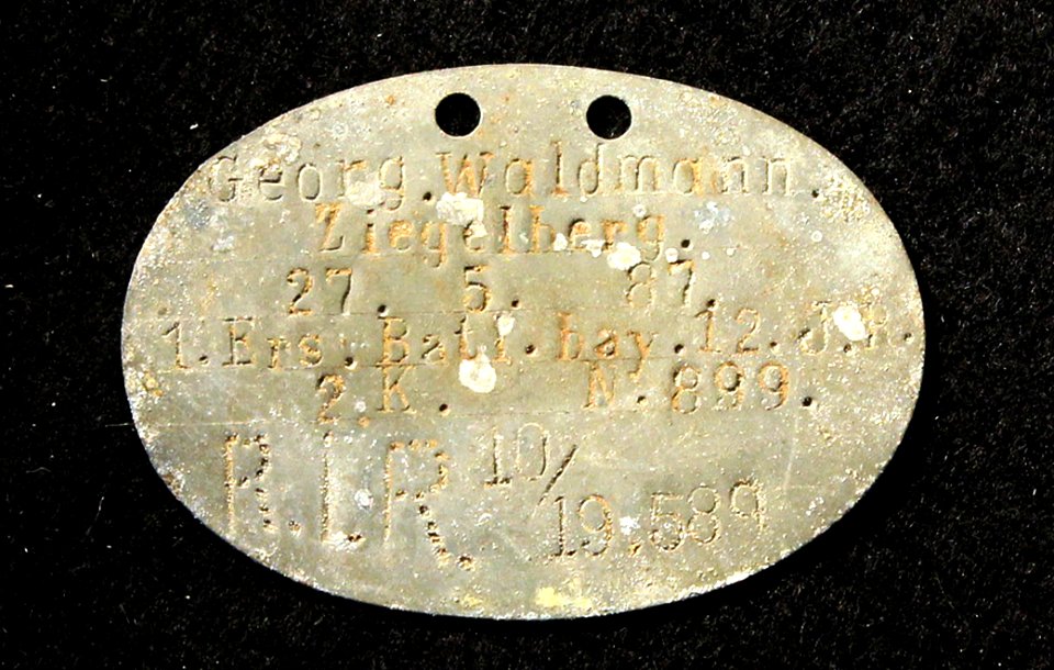 Erkennungsmarke G. Waldmann, item 3