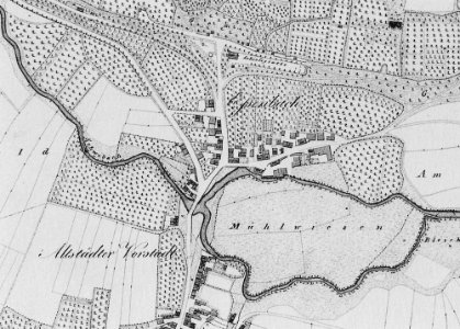 Erlangen Essenbach Katasterplan 1822 001