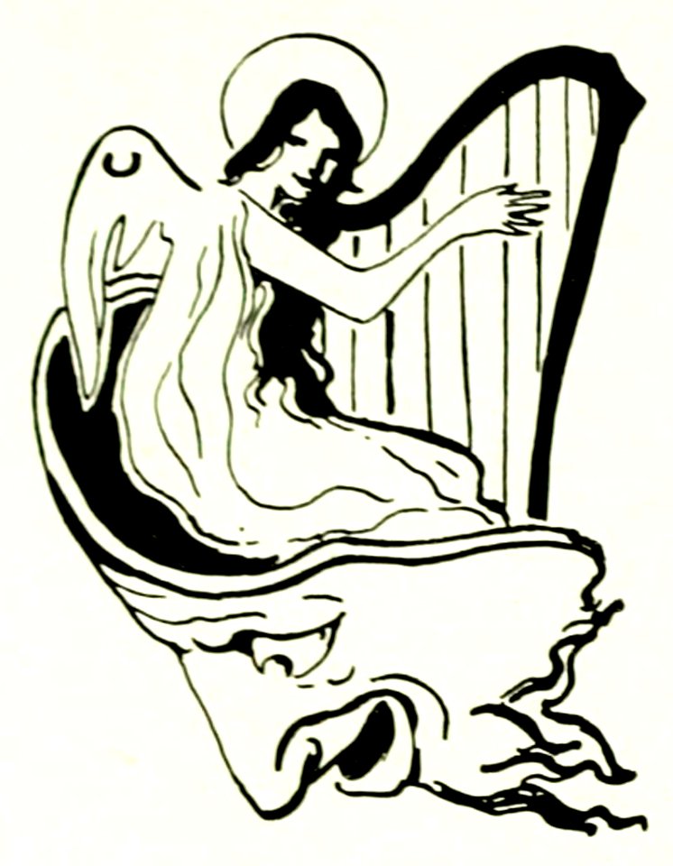 Erler Angel with harp