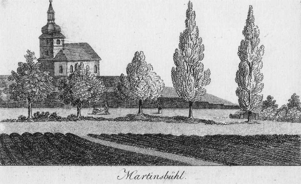 Erlangen Martinsbühler Kirche um 1810 001