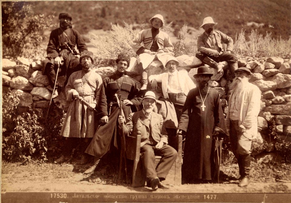 Ermakov (1846-1916) Ermakov (far right) in 1910. (Georgian National Museum)