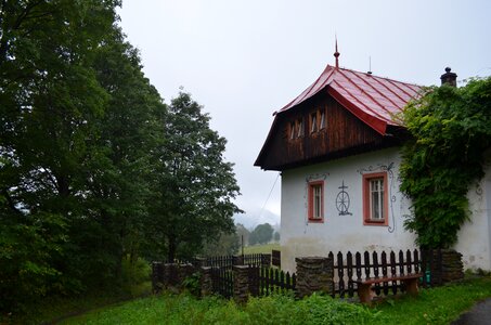 Village the countryside the old house