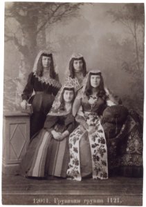 Ermakov. № 12011 Georgische Aristokratinnen in Nationaltracht