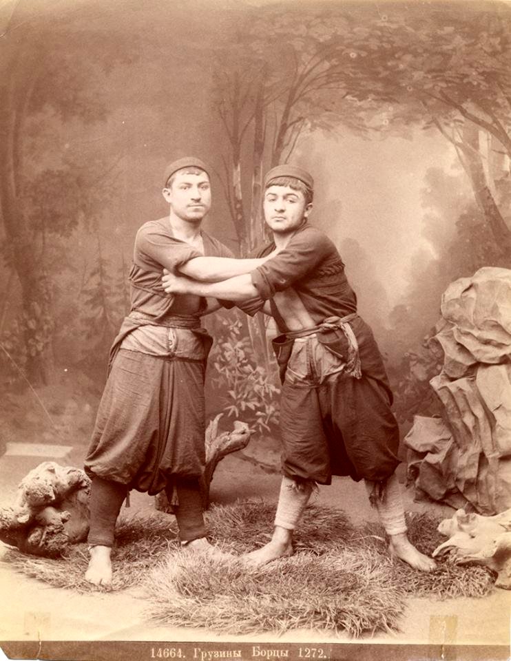 Ermakov. № 14664. Georgian wrestlers