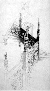 Ernest Peixotto, Staircase in Cromwell House, Highgate, London photo