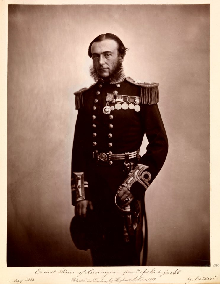 Ernest, Prince of Leiningen (1830-1904), Commander of H.M. Yacht