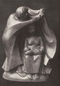 Ernst Barlach - Ruhe auf der Flucht, 1924