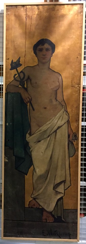 Ernst Witkamp - Vrouw met mercuriusstaf (De handel) - SA 619.5 - Amsterdam Museum