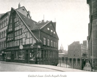 Ernst-August-Straße 8, Leineinsel Klein-Venedig, Brücke Leine Regierungsgebäude Brückmühle Neues Rathaus Hannover