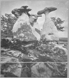 Eroded sandstones of Monument Park, near Colorado Springs. El Paso County, Colorado. - NARA - 517502