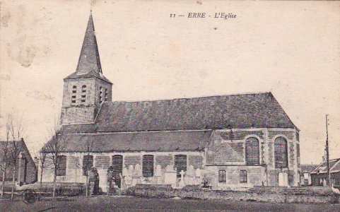 Erre - Église Saint-Martin avec son cimetière