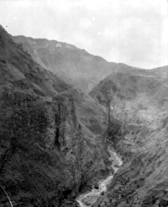 Erosion i floddal i Anderna. Sydamerika - SMVK - 002439