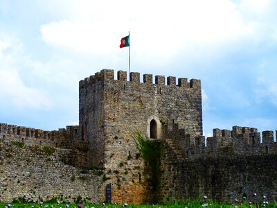 Castle flag of portugal montemor-o-velho