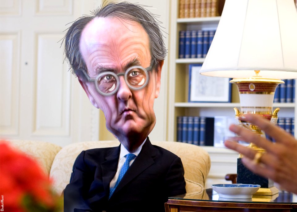Erskine Bowles - Caricature (8172556882)